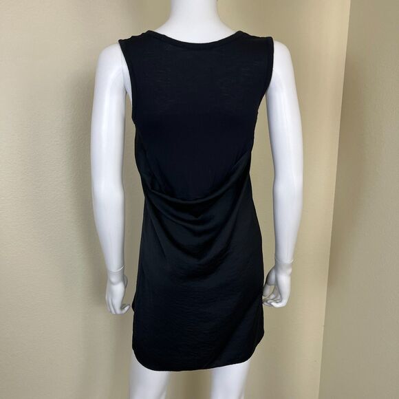 T Alexander Wang Women Size XS Black Mini Tank Tunic Dress Minimalist Casual - Picture 6 of 14